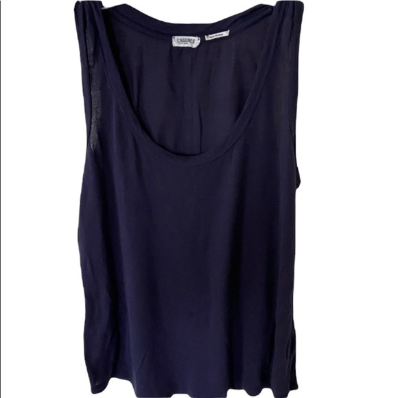 Lagence blue sleeveless top size S - Picture 1 of 6